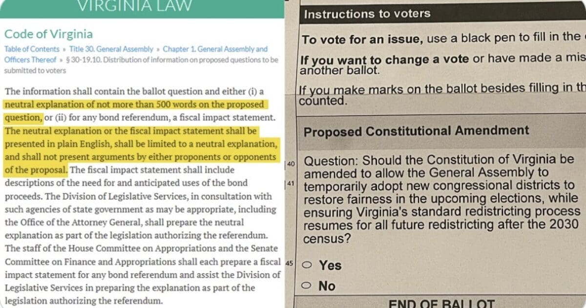 Virginia Circuit Court Rules Redistricting Vote Unconstitutional