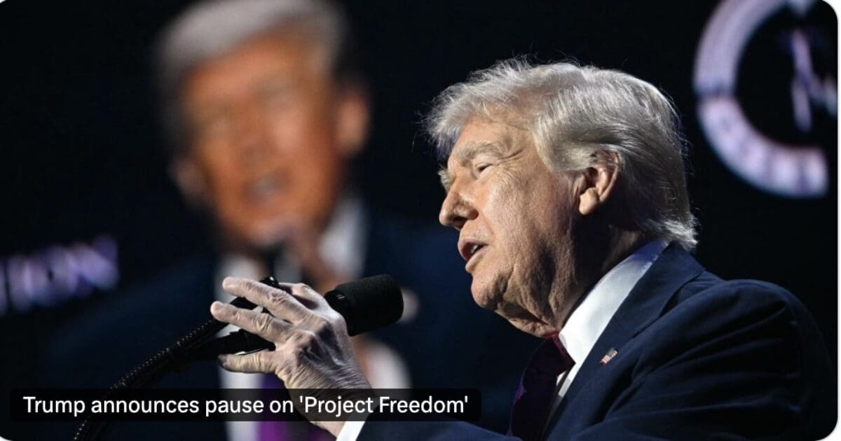 Trump Says He Could Revive Project Freedom Depending on Outcome of Iran Nuclear Talks