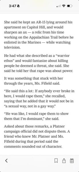 Democrat Media Goes Full Throttle to Protect Nazi-Tattooed Woman Abuser Platner